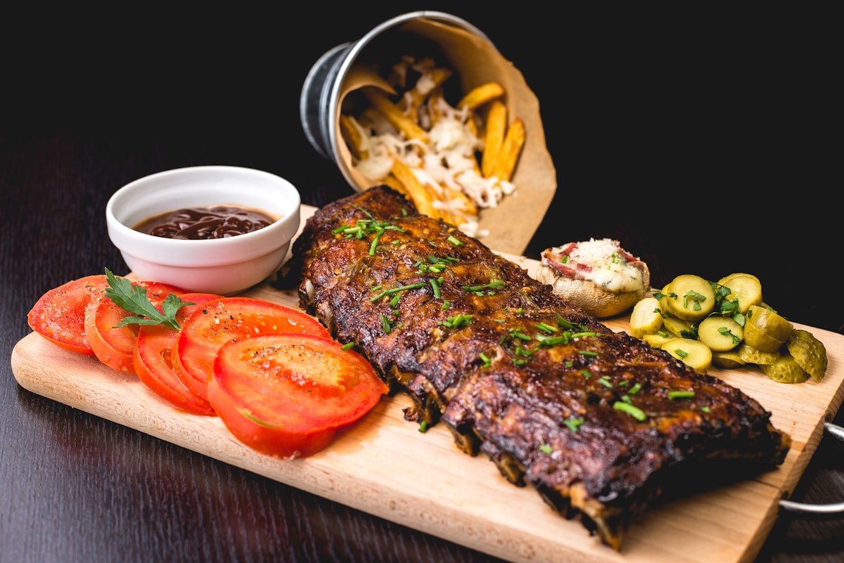 Barbecue ready to serve