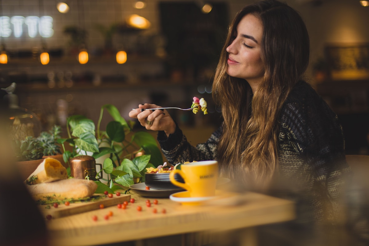 Outdoor meal on a table